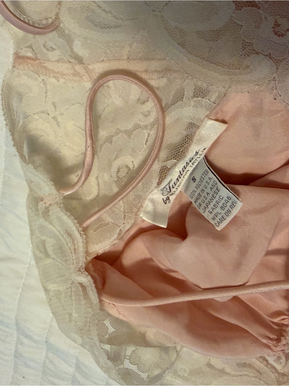 Women's Pink Lace-Trim Slip Dress - Picture 5 of 5